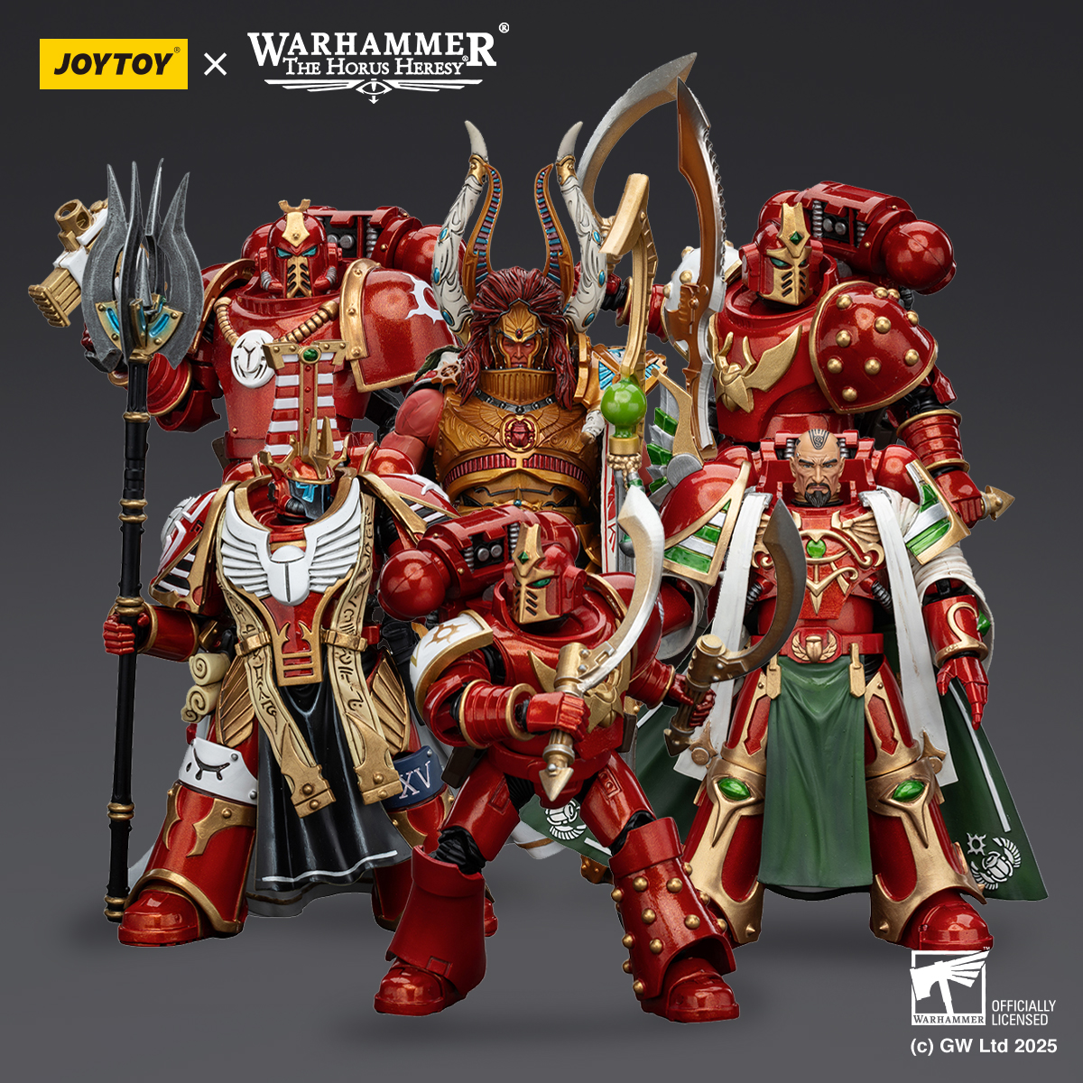 JOYTOY/暗源【特惠套组】战锤系列  千子六人组 成品可动模型玩具