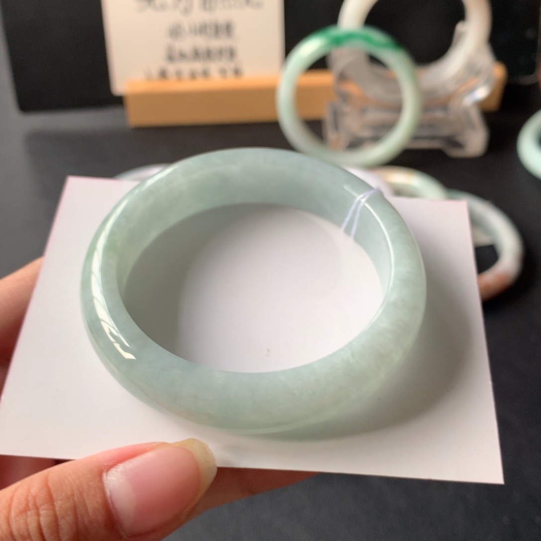 翡翠未镶嵌手镯6号53.5-13.5-7.9