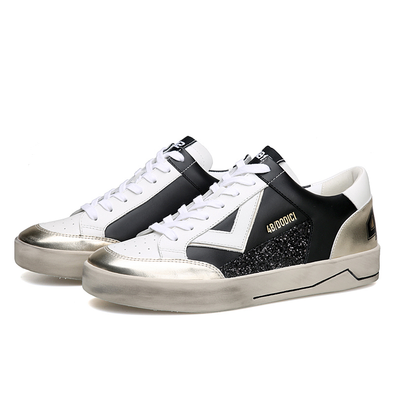 无原盒 微瑕疵 4B12 手工重奢意大利V字小脏鞋板鞋