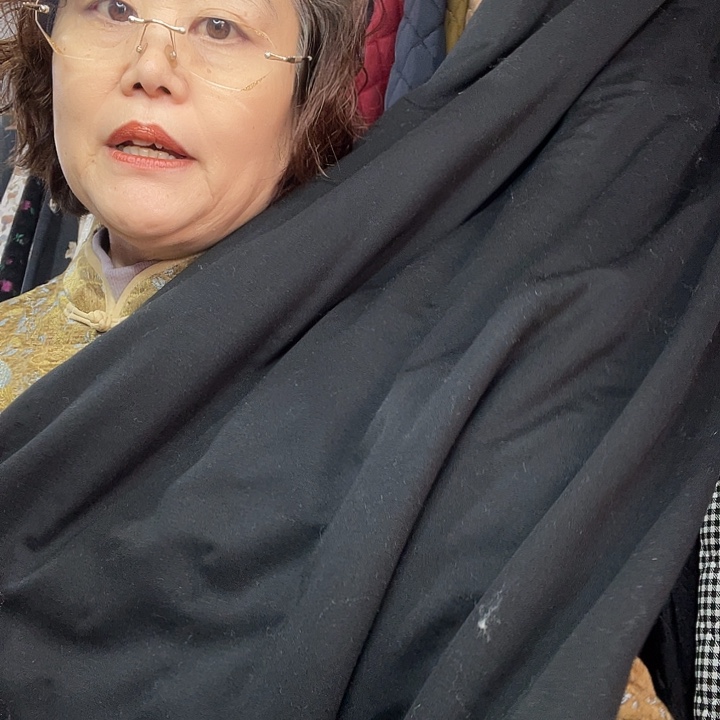 黑色棉裤絮片2米面料