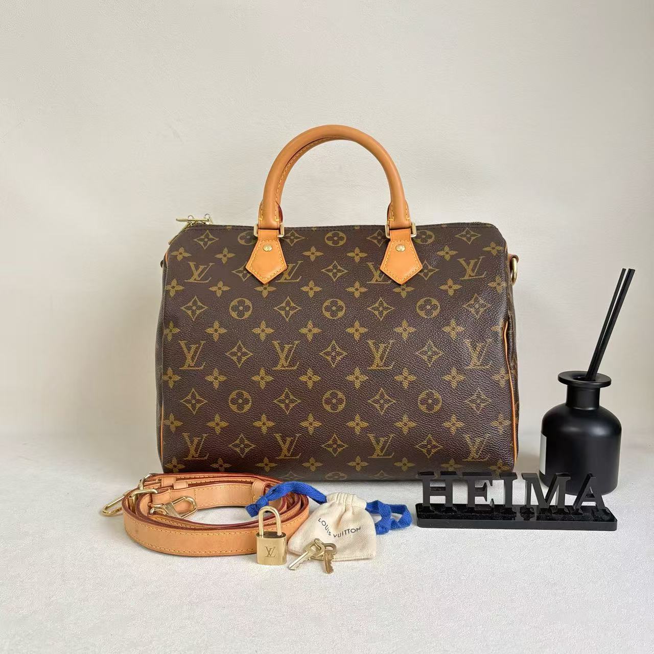 95新 LouisVuitton/路易威登 18838044 LVspeedy30肩带款 30*21 