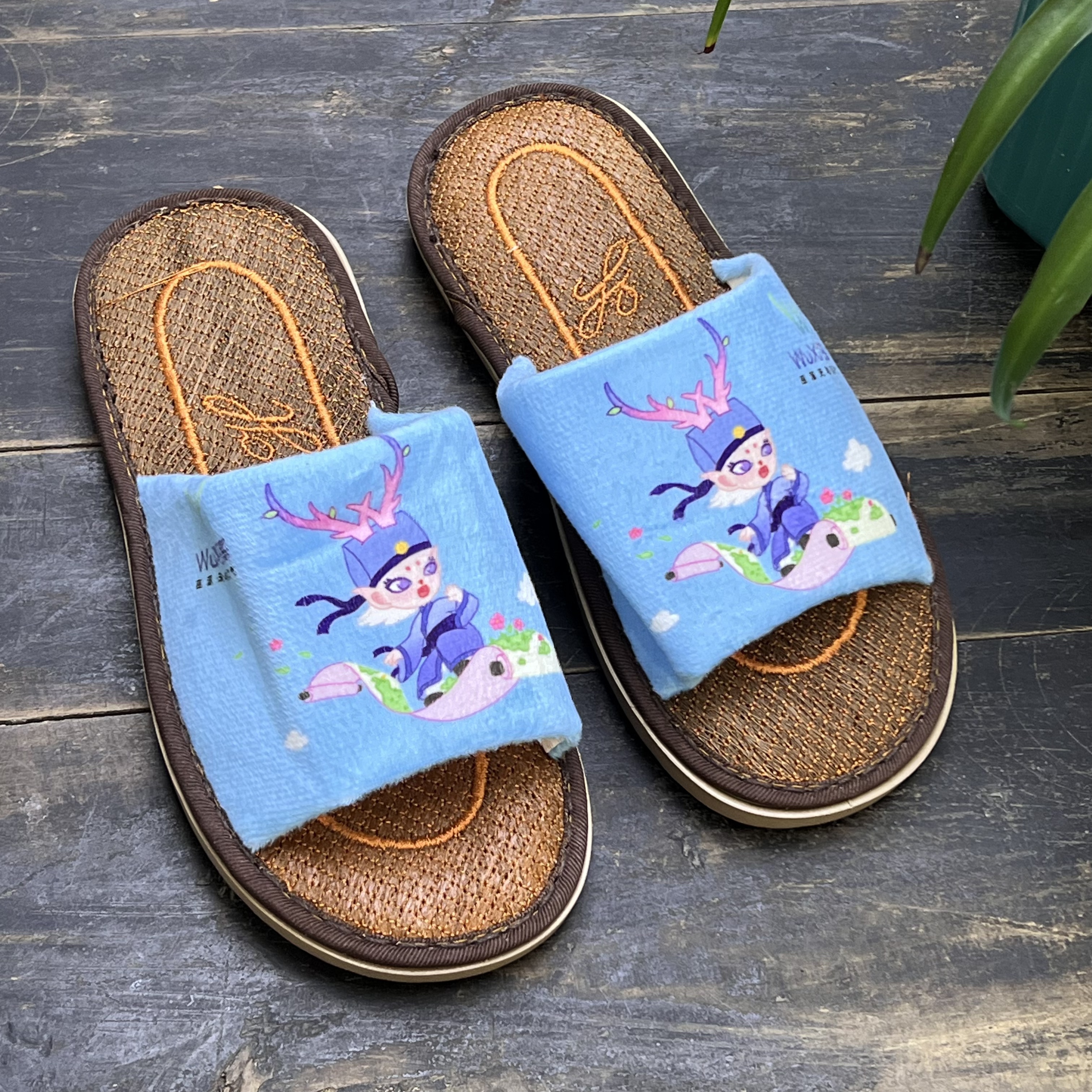 何航特价款何航夏季手工布鞋（拖鞋）