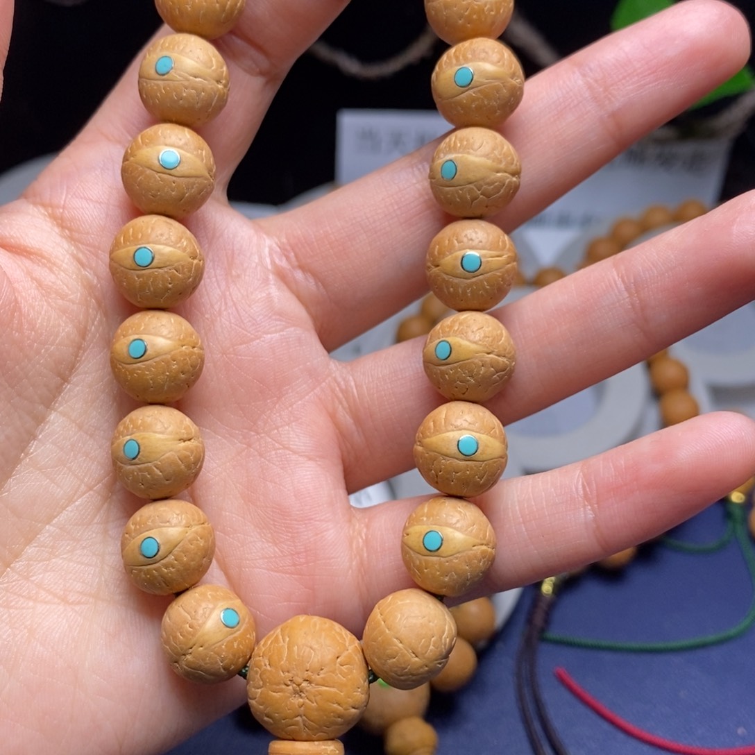 凤眼菩提吊坠12.5手串松