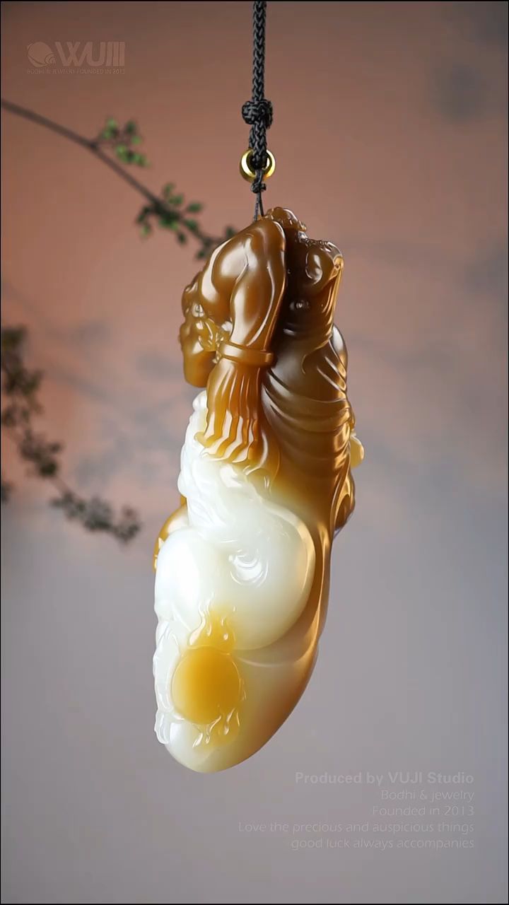 天然和田玉手把件挂件 