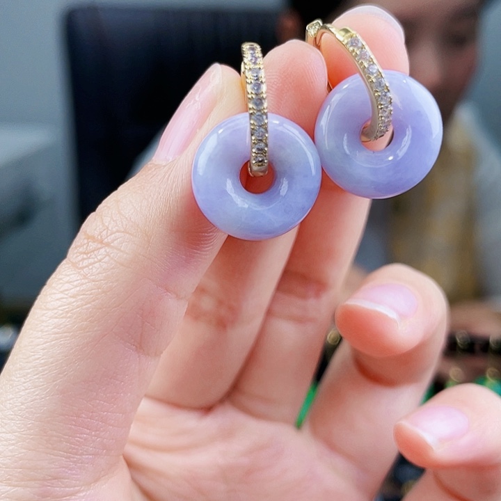 翡翠耳饰未镶嵌饰品