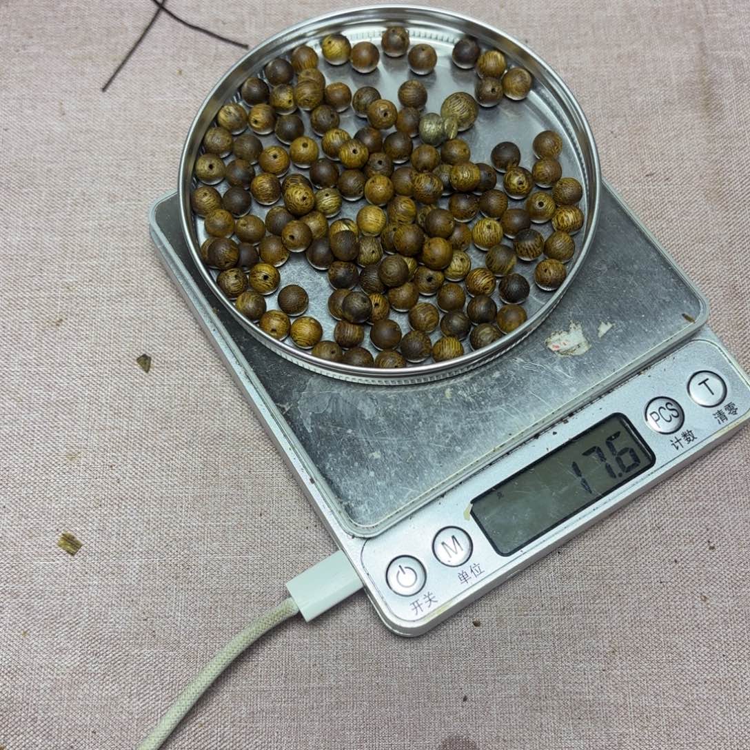 a***_木奇楠原材料散圆珠17克卡7