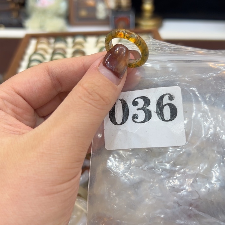 玛瑙/玉髓合金戒指36港14