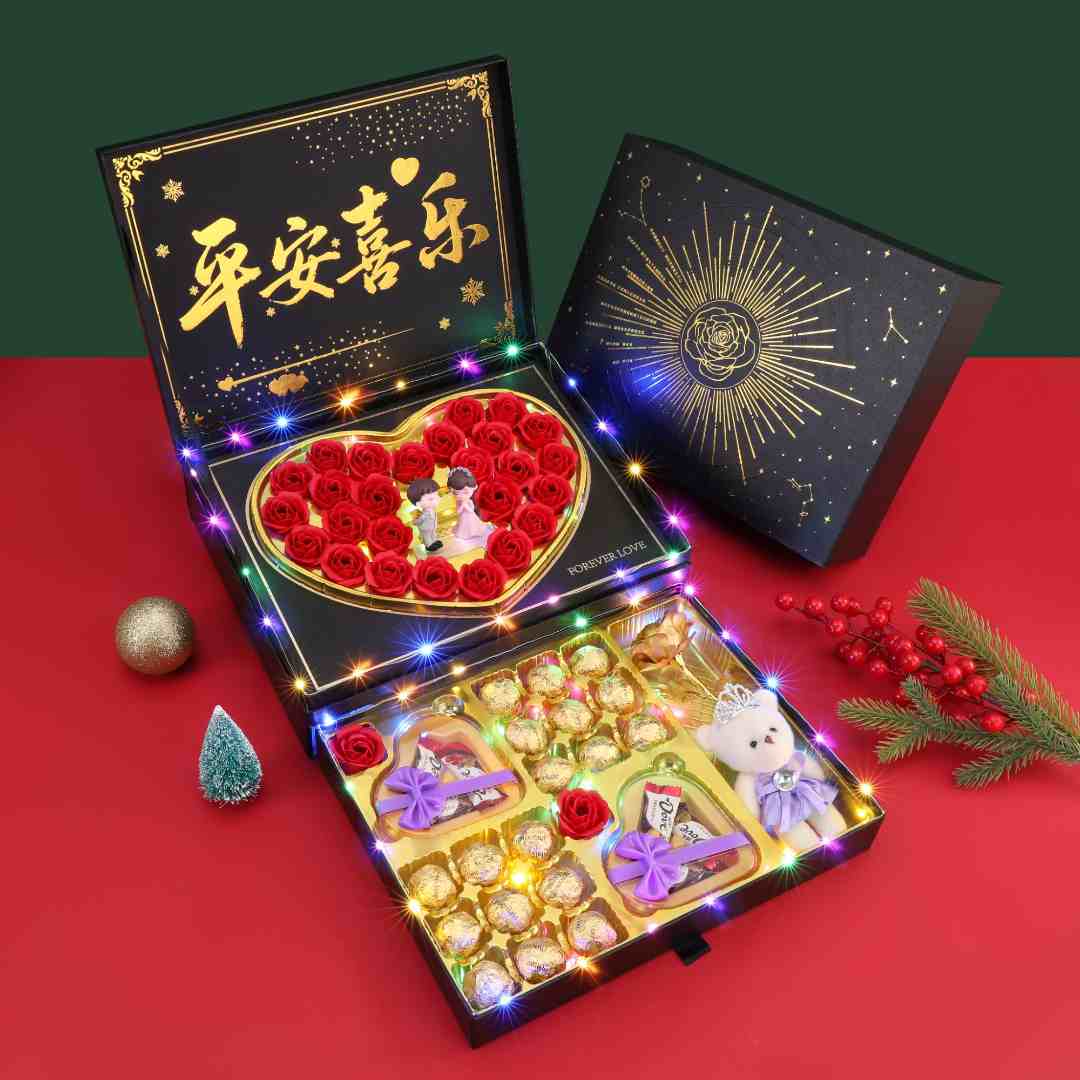 元旦情人节礼物送男女友女朋友女生老婆生日巧克力礼盒仪式感新年