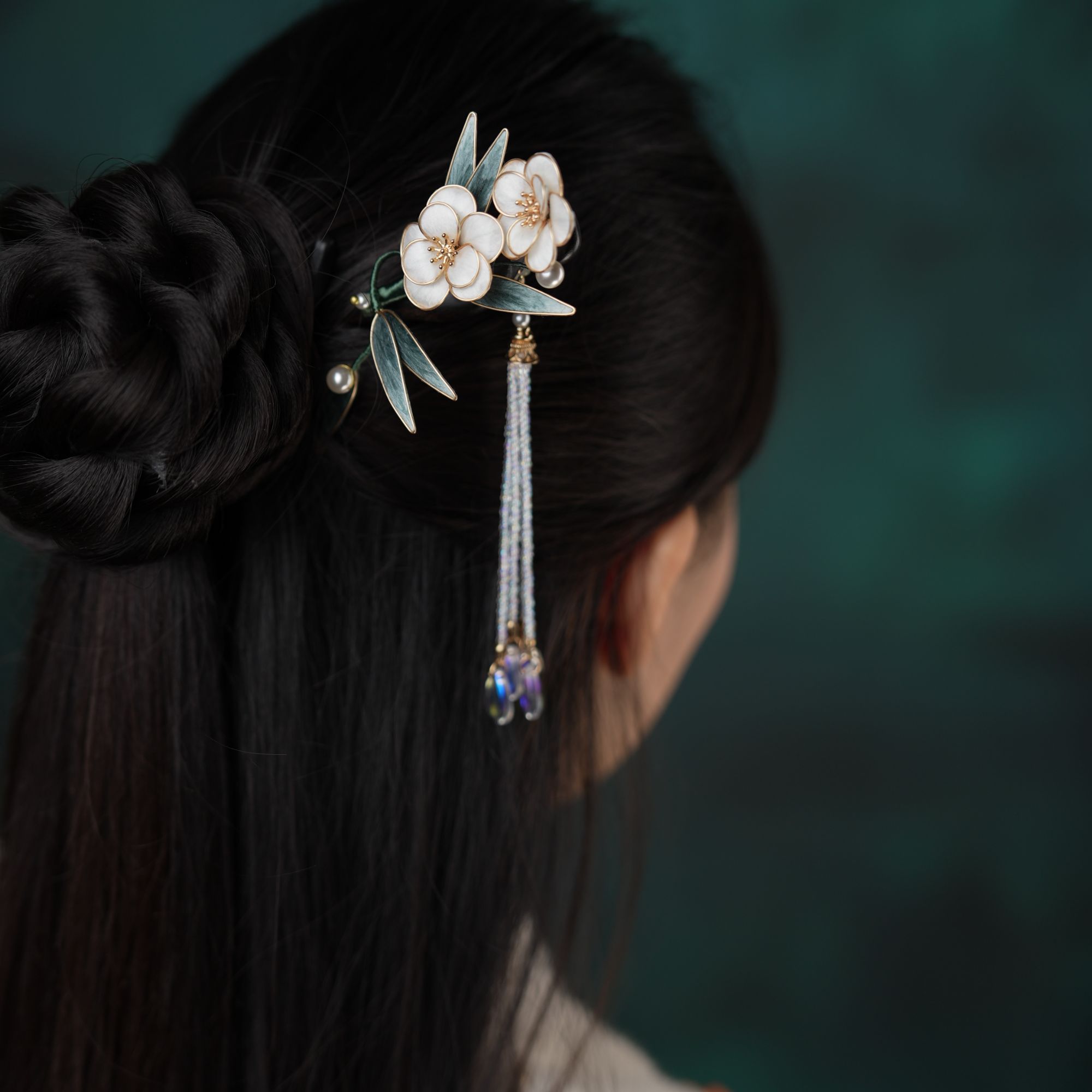 【桃竹】绒簪阁/非遗手工绒花发簪 国风搭配送礼