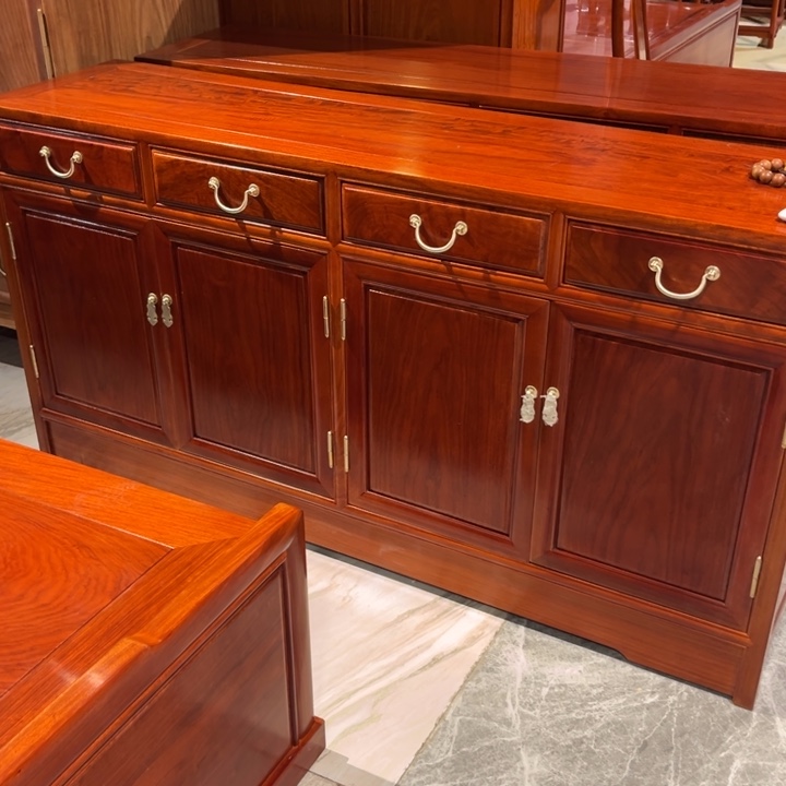 用***4书柜花梨木类缅甸花梨木158餐边柜尾款