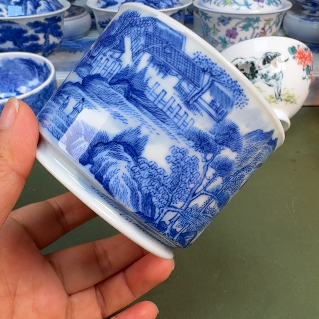 陶景德镇纯手绘茶具圆圆293
