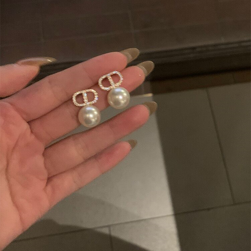 合金耳饰 猪鼻子珍珠耳钉