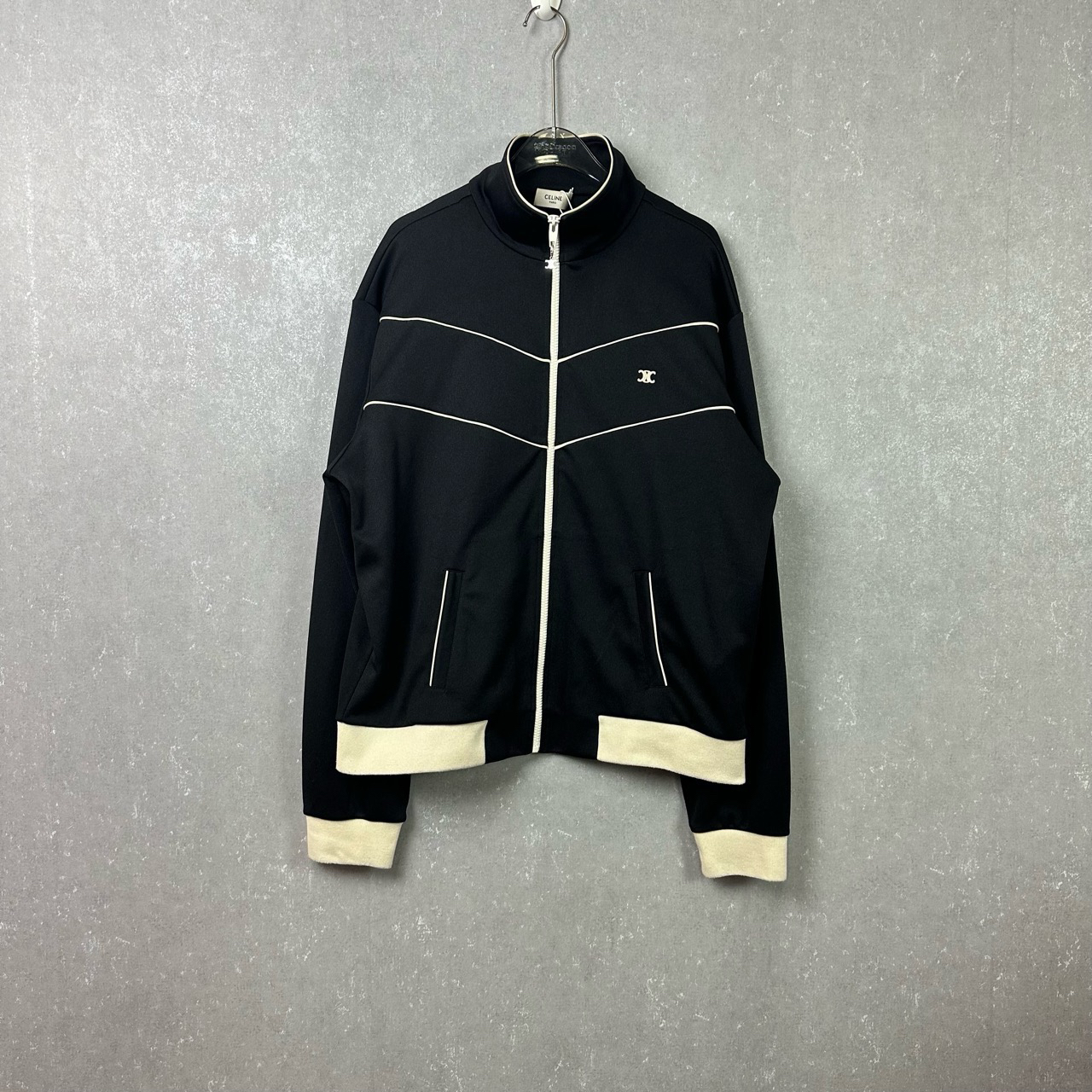 全新未使用 Celine/思琳 凯旋门校服拉链夹克L码/002395