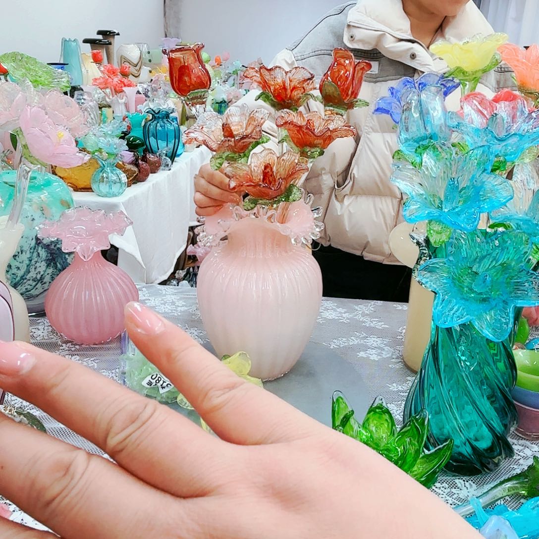 福利不退不换琉璃花瓶艺术品