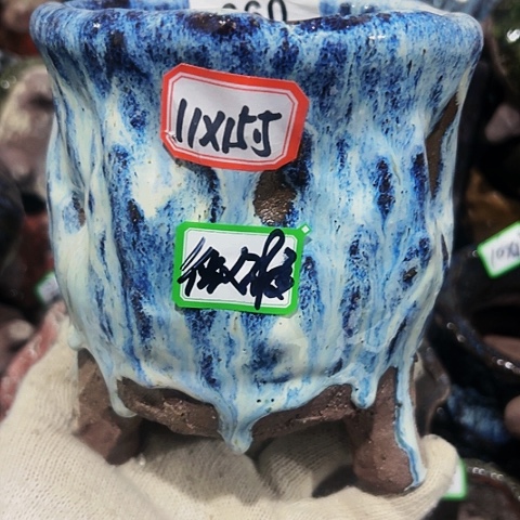 红陶粗陶花盆手工