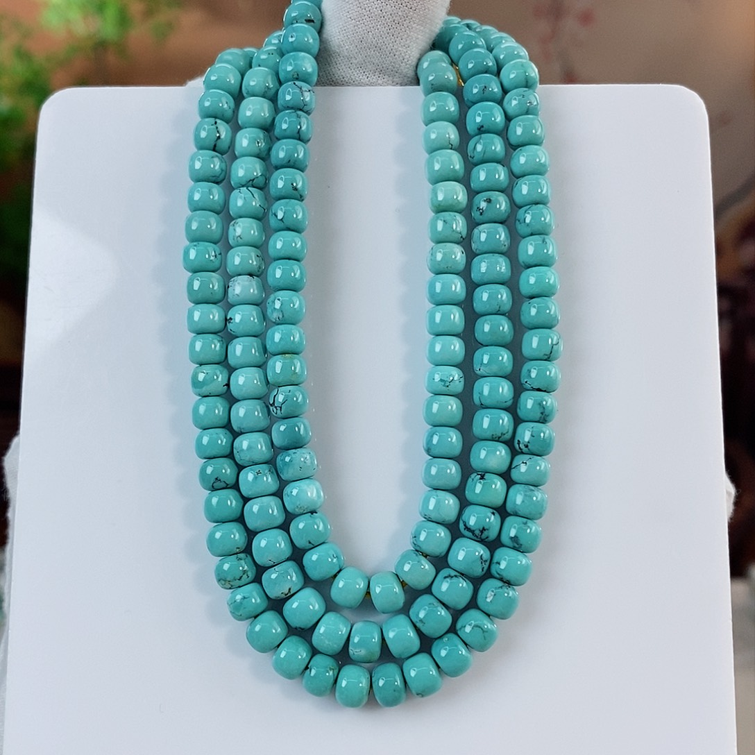 绿松石珠宝奇石未镶嵌5.5mm+