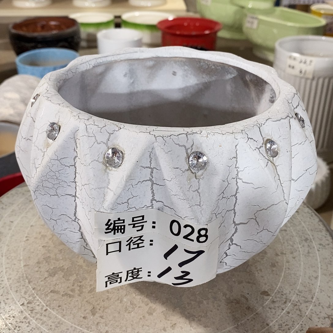 【闪购商品】陶瓷微瑕花盆 -028-1个