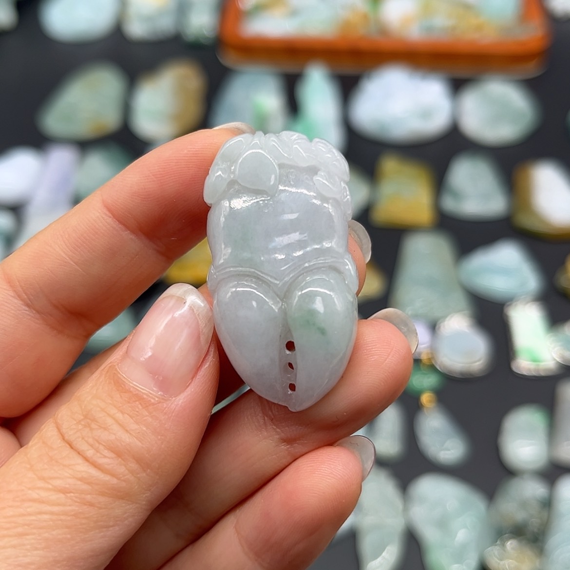 【闪购商品】翡翠颈饰未镶嵌蟹钳