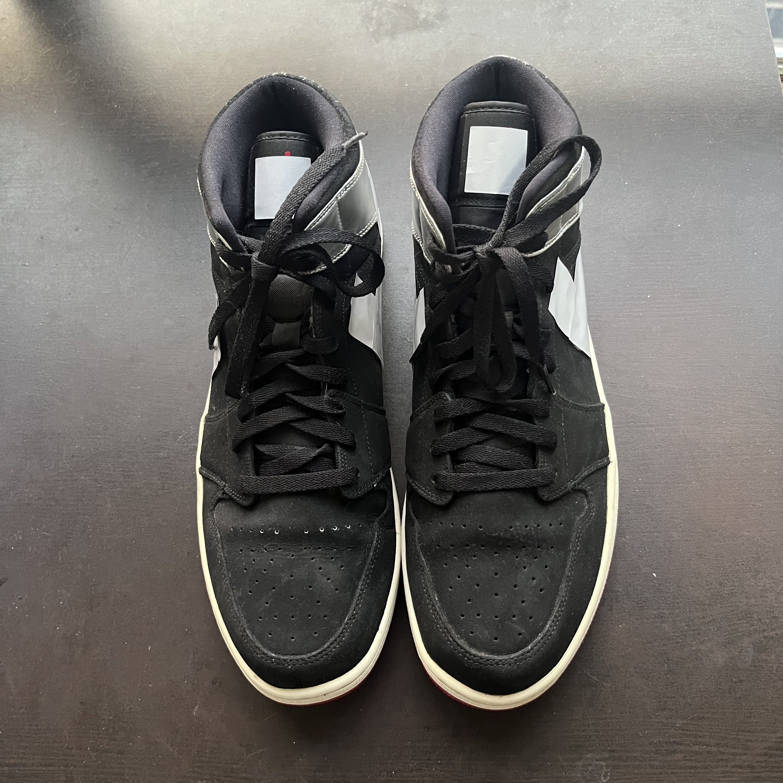 aj1黑银 47.5码无配盒 成色新