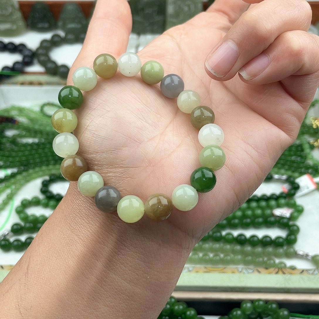 和田玉手串未镶嵌