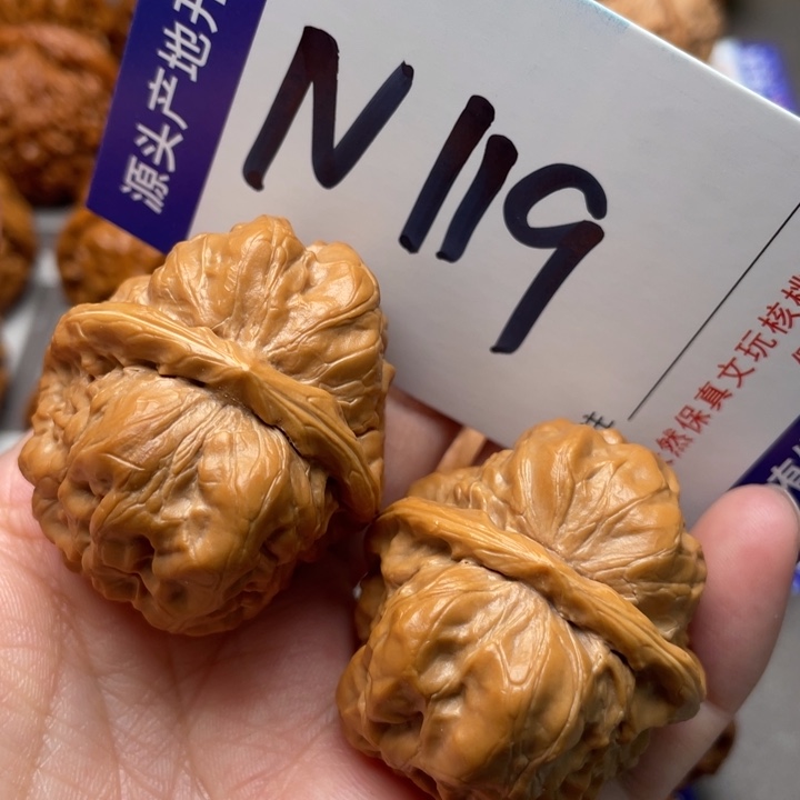 文玩核桃把件蛙蛙37尺