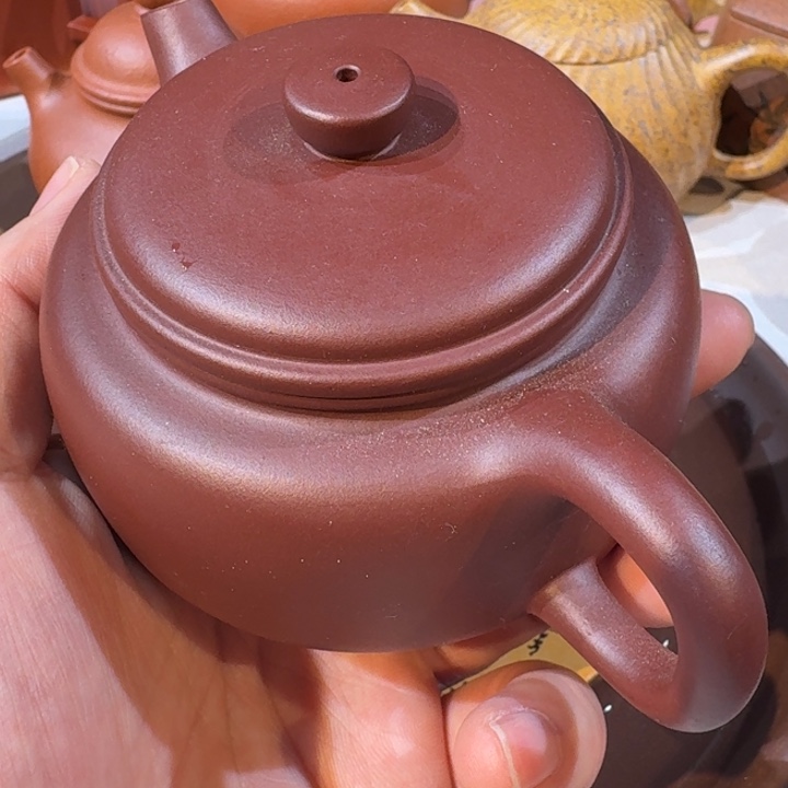 紫砂茶壶龙血砂矮德中150毫升