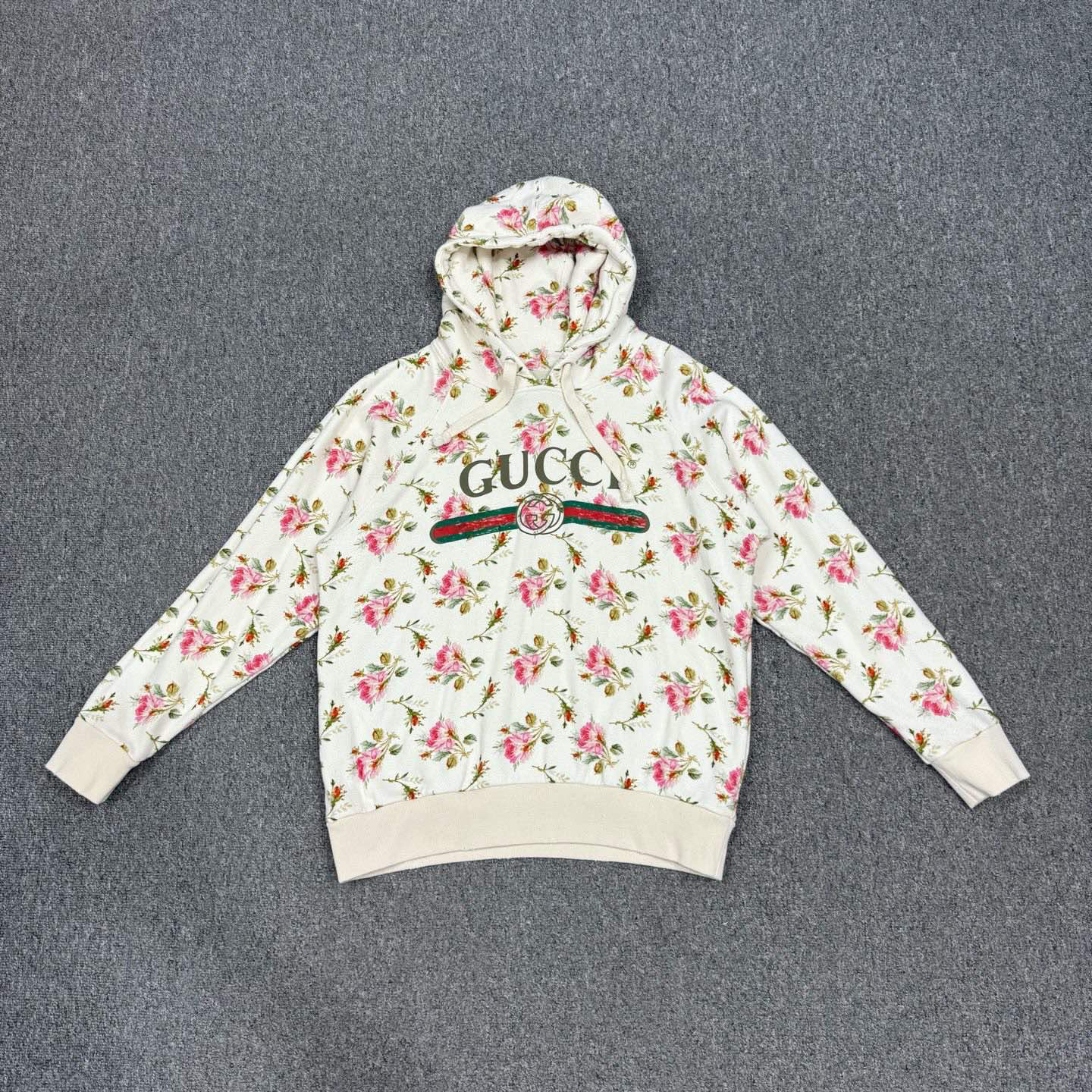 99新 GUCCI/古驰 15940974 nz Gucci古驰 花卉腰带帽衫 XS码99新