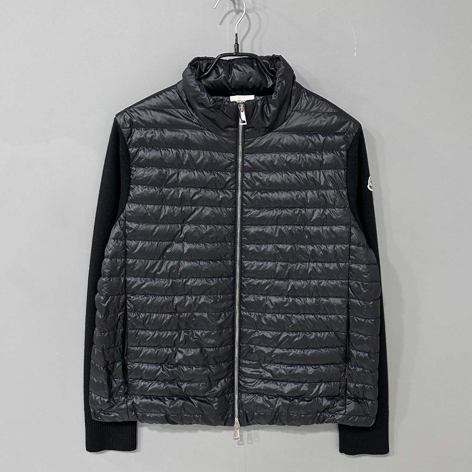 99新 MONCLER Cardigan拼接羽绒服/L码/07763