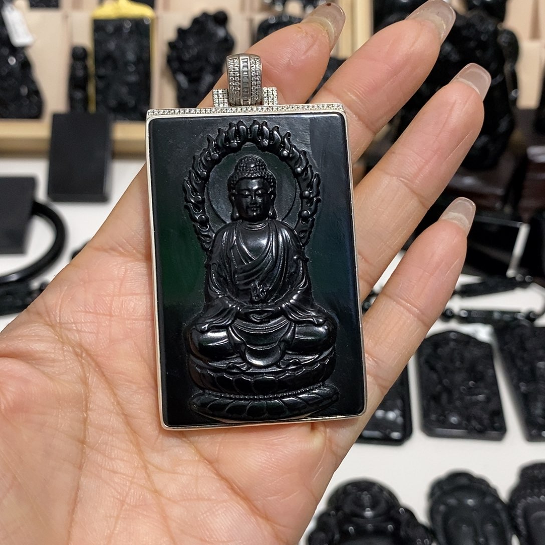 岫玉未镶嵌纯天然岫玉颈饰