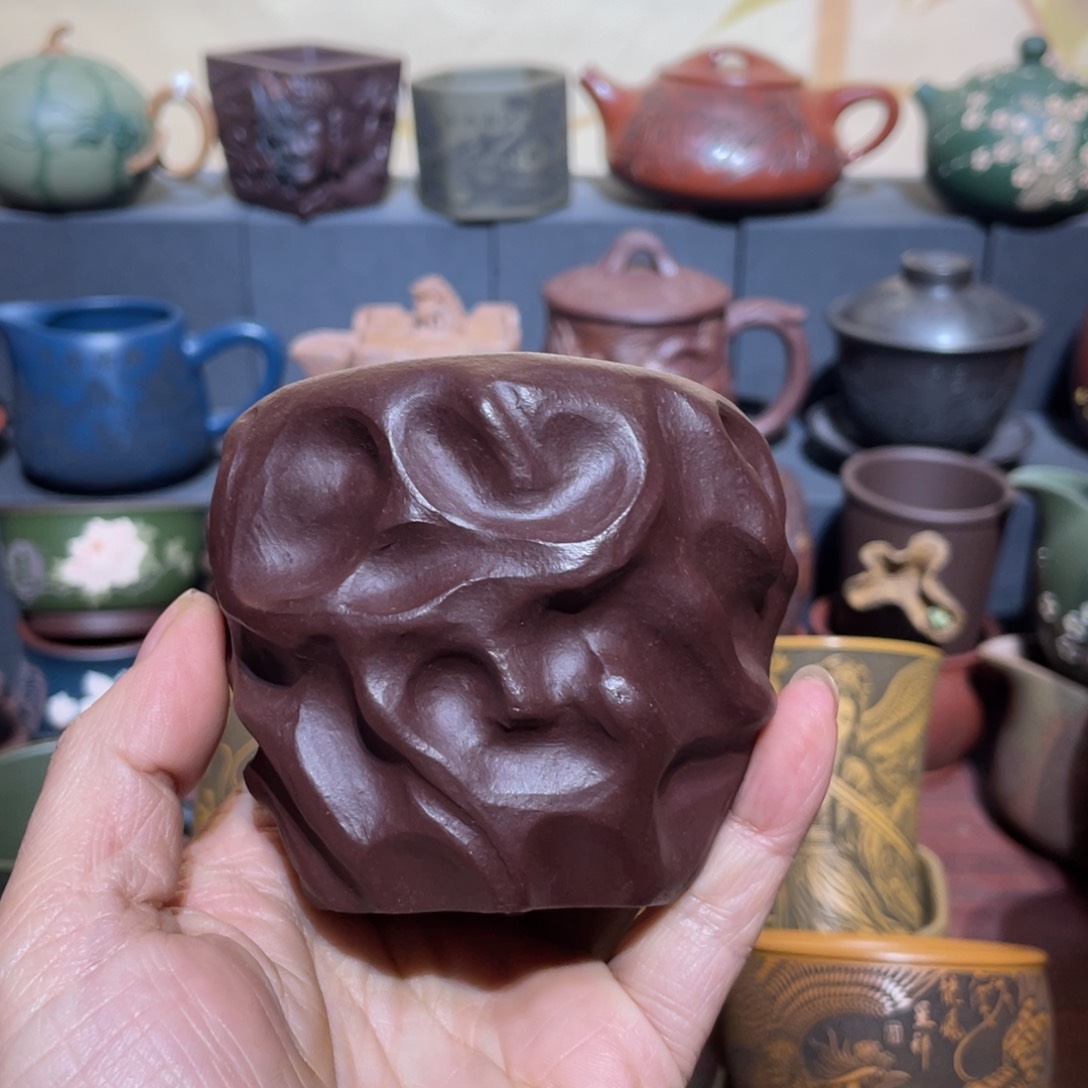 原矿紫砂手工主人杯