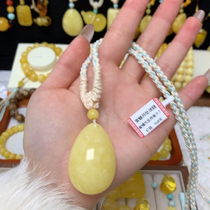 手链蜜蜡未镶嵌蜜蜡吊坠
