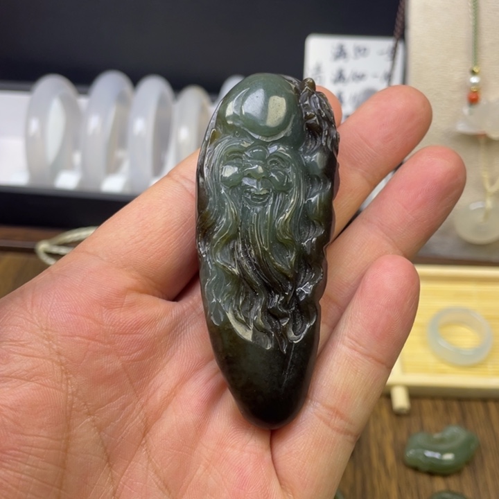 和田玉（青玉）未镶嵌挂件