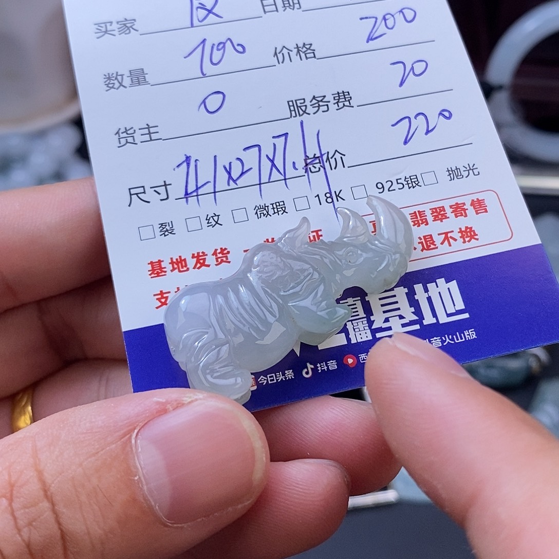 夜***雨翡翠未镶嵌颈饰翡翠