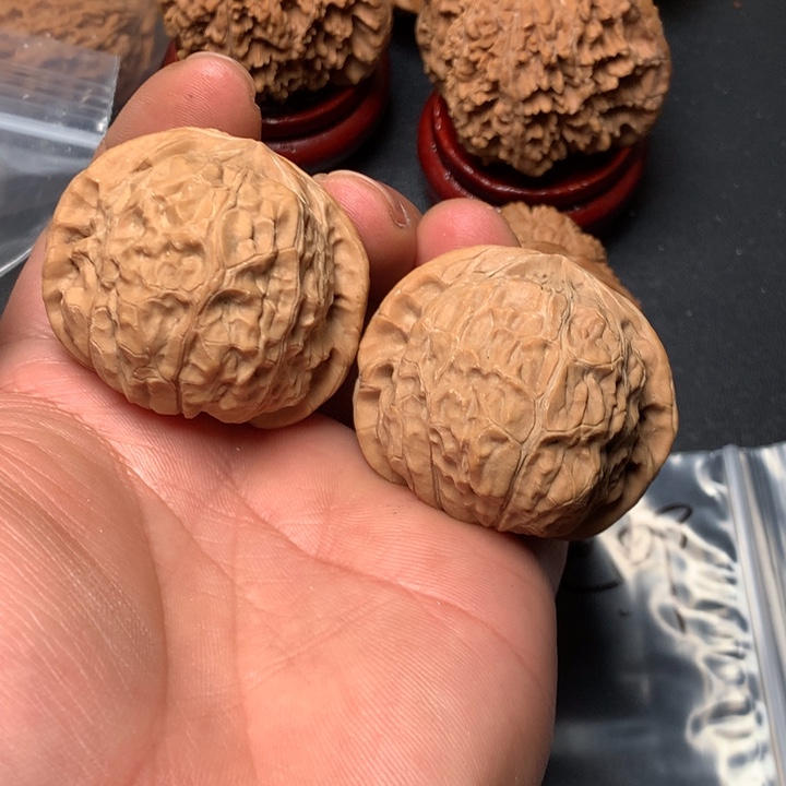 鱼***忧文玩核桃把件44南瓜1179