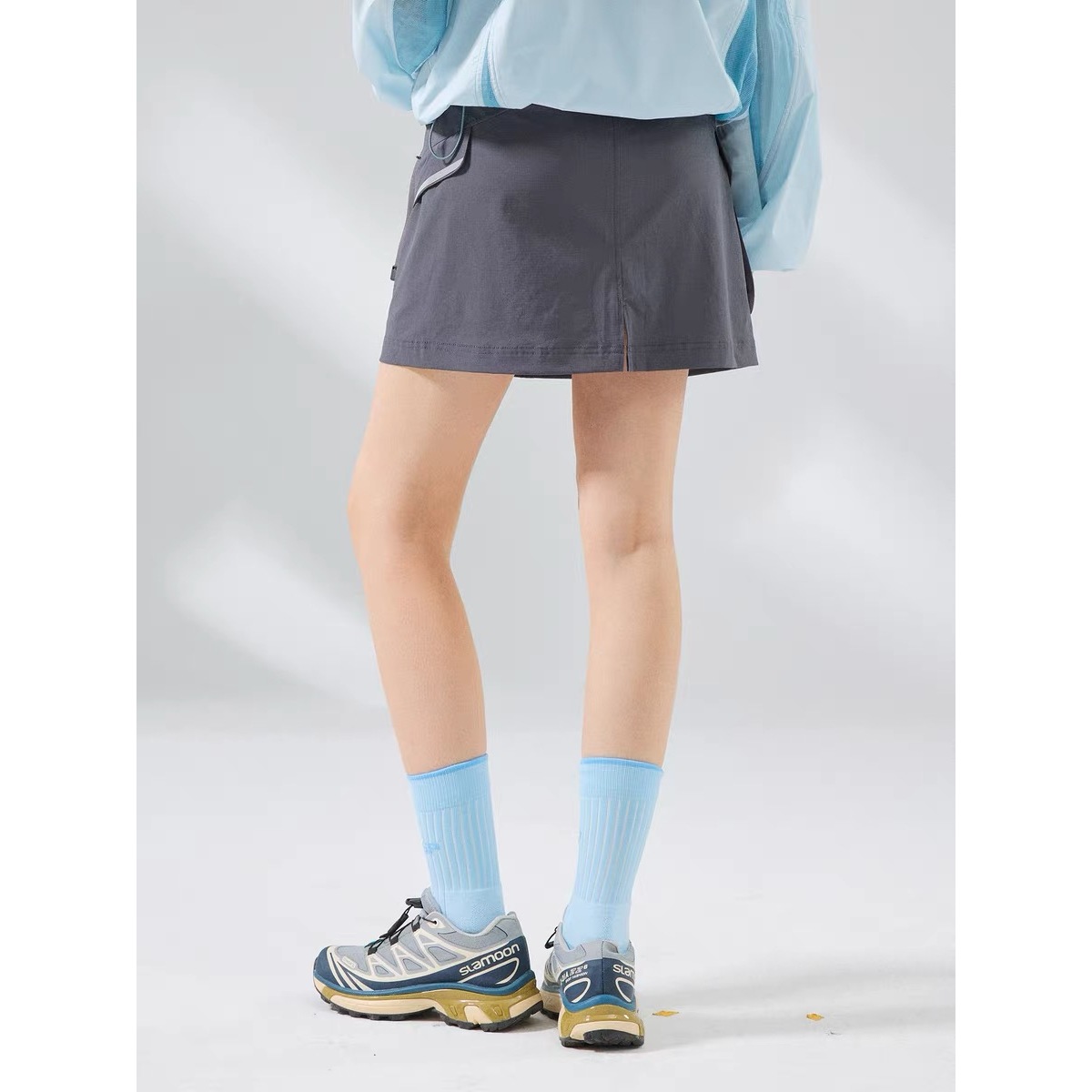 88088夏季女士防泼耐磨弹力速干户外运动短裤带内衬A字裙裤【不挑】