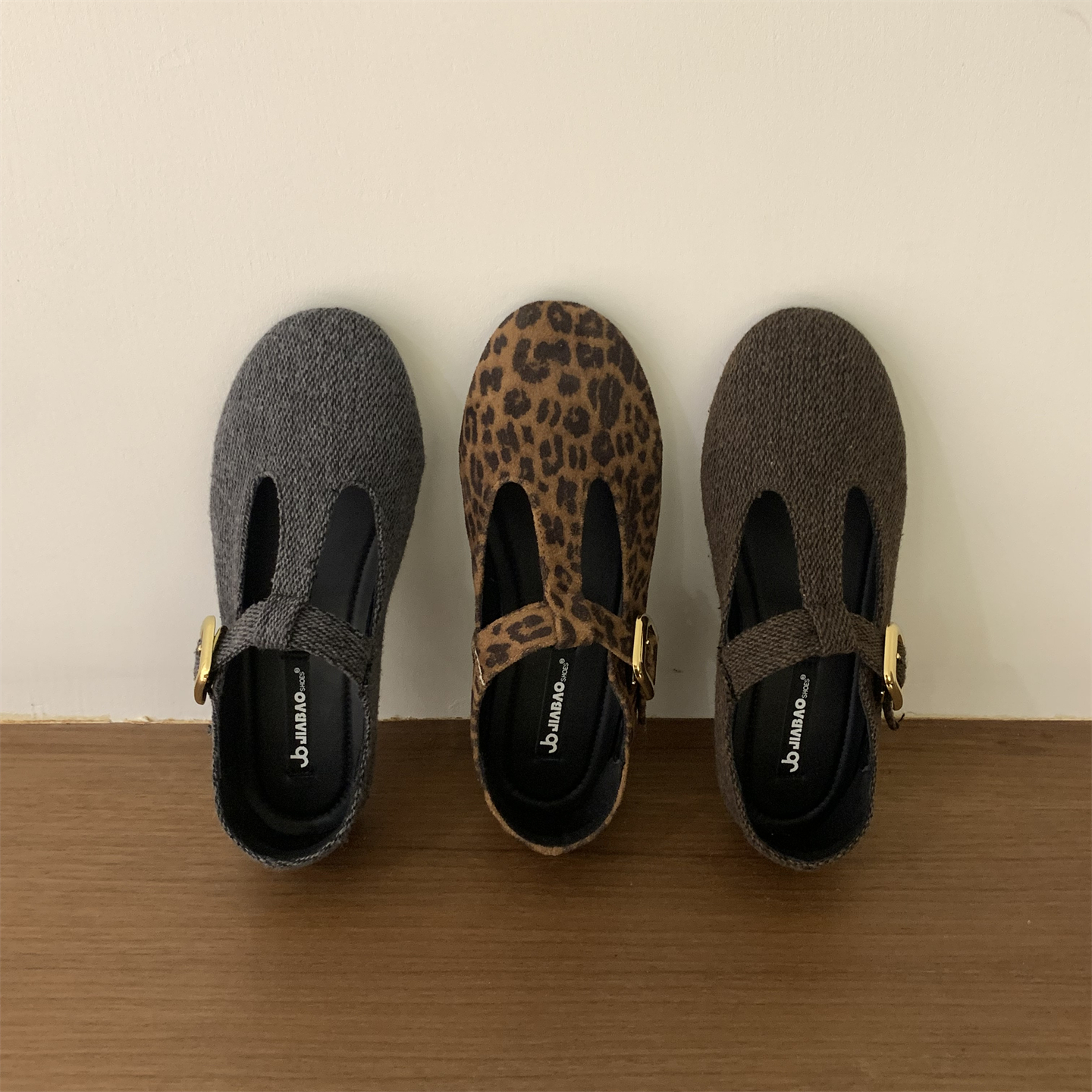 法式仙女风玛丽珍鞋子女款爆款2025新款不累脚一字带平底豹纹单鞋