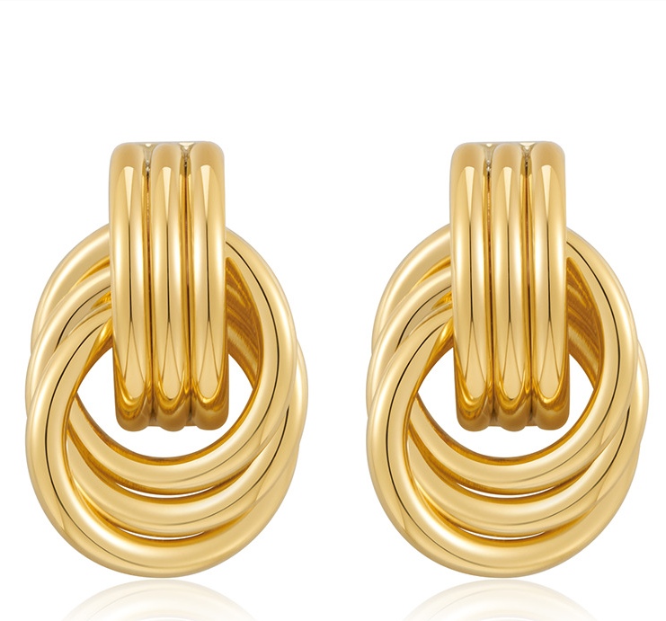 合金亚克力耳饰 时尚百搭轻奢耳饰小众