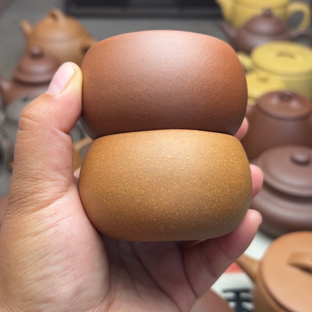 茶壶紫砂底槽清一个黄降坡一个