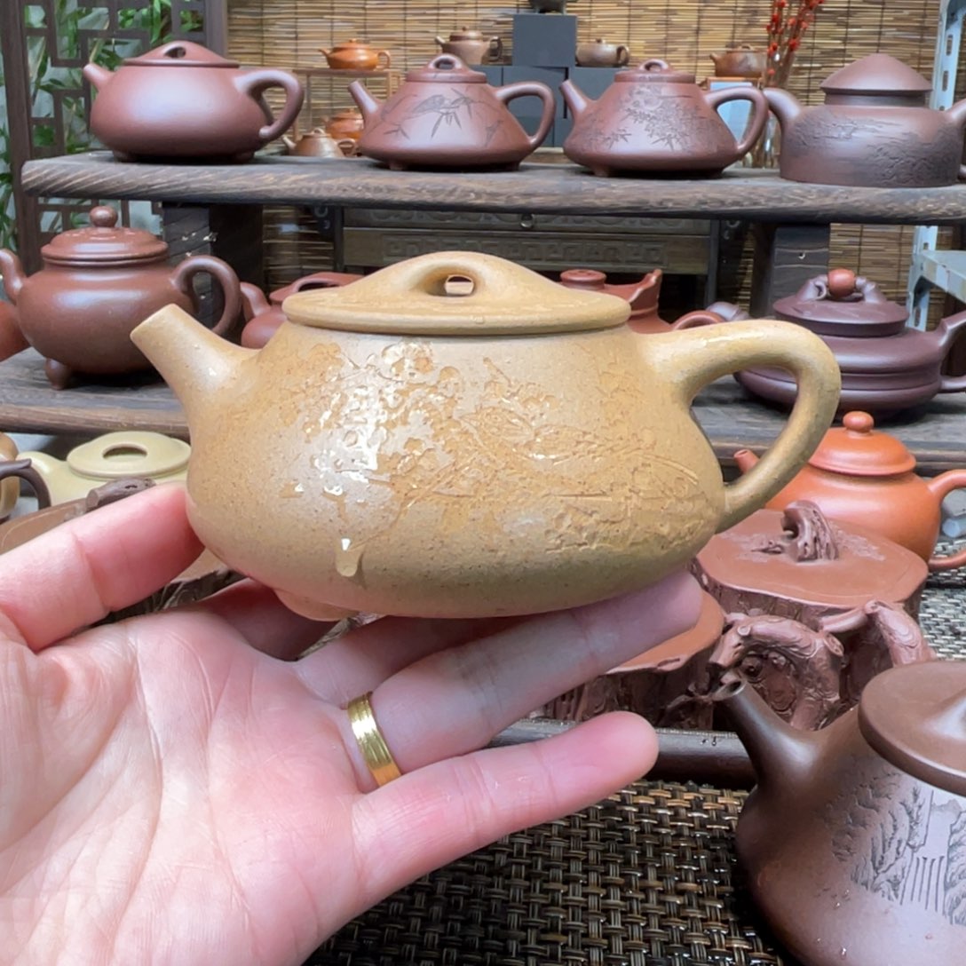 紫砂茶壶宜兴原矿紫砂手工制255