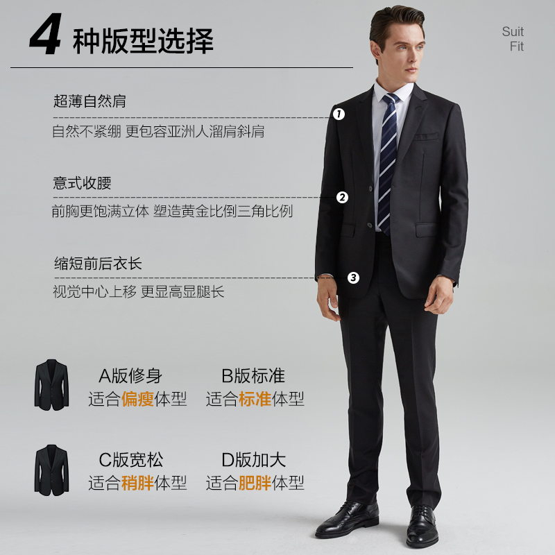 [老吴]25年新款纯羊毛结婚西装正装西服ETZA253719
