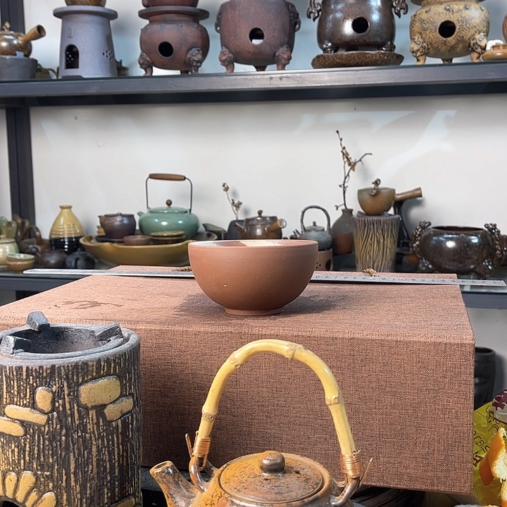 紫泥茶壶紫砂粗陶茶器