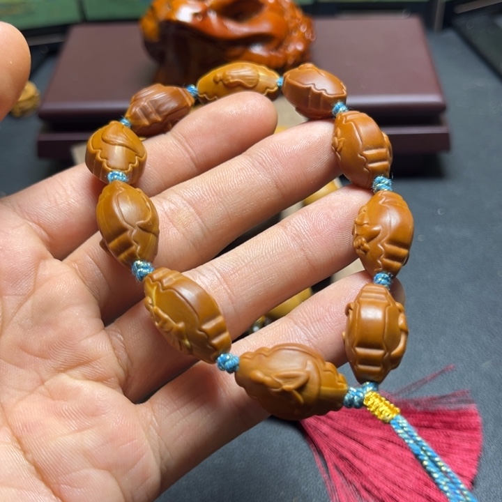 手串/手链橄榄核橄榄核雕莲花无相