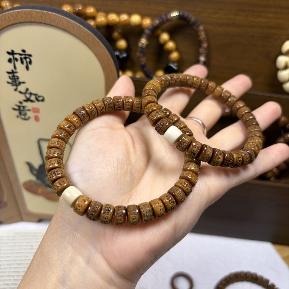 特级库克·库嘎·全品猛犸搭配单圈手串