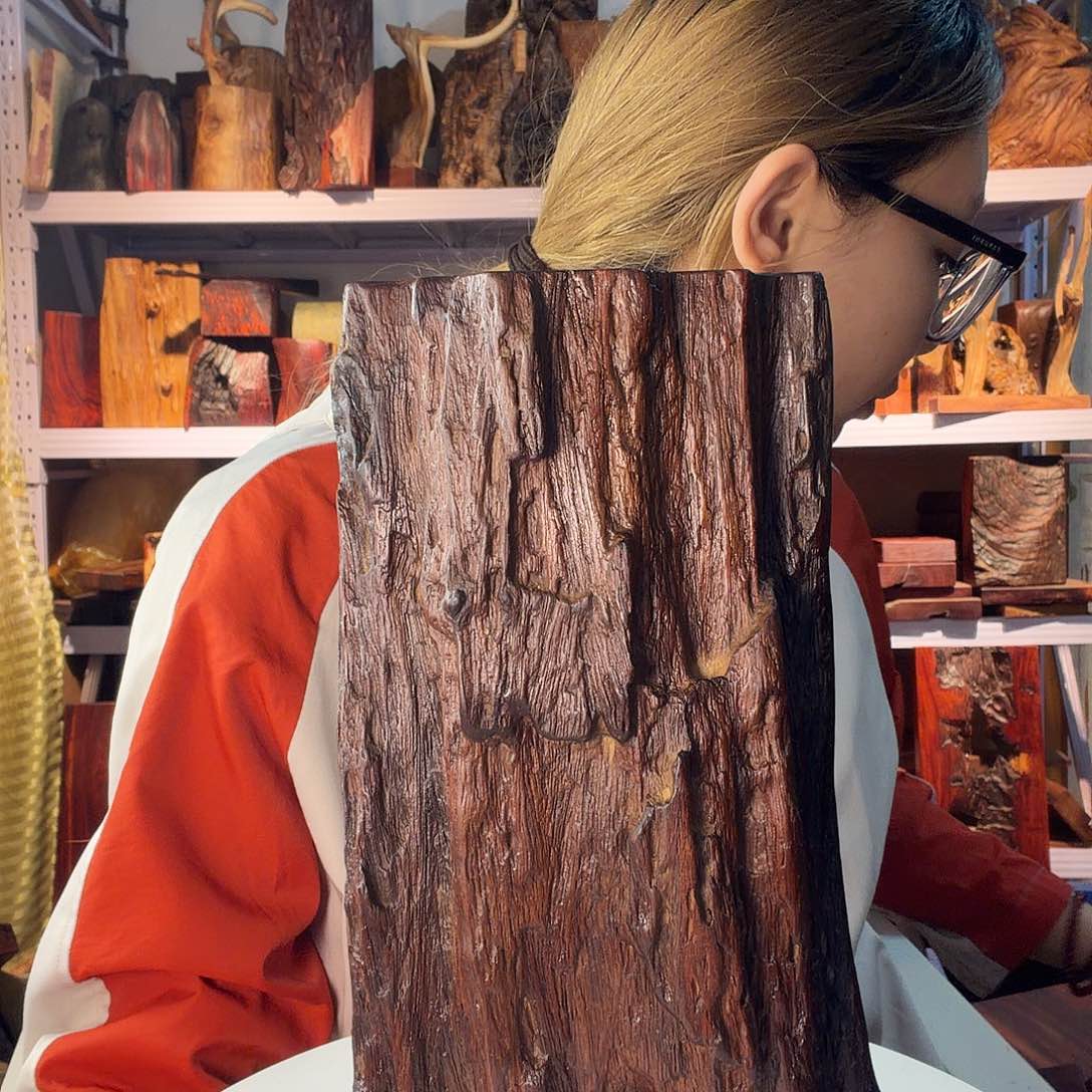 紫檀木类端景台段*生