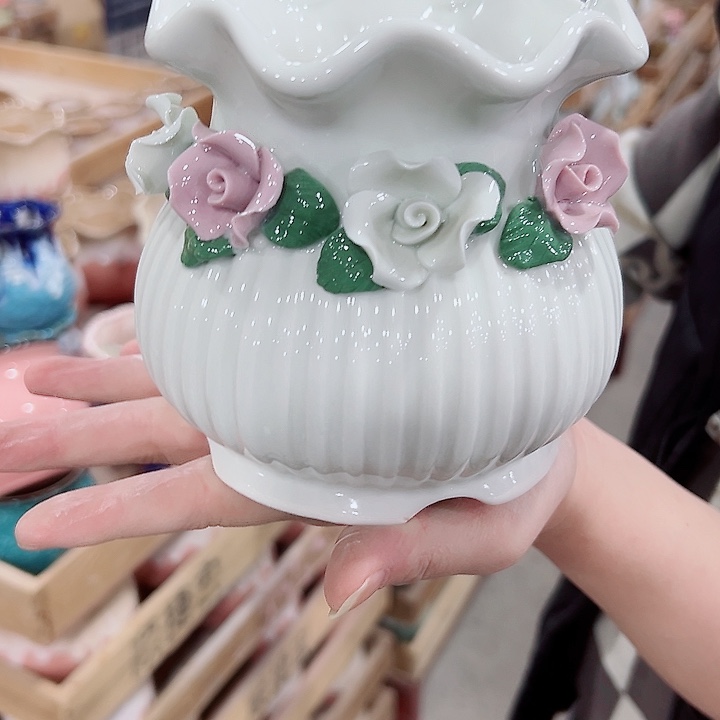 有孔.凑满10元发货多肉陶瓷花盆！