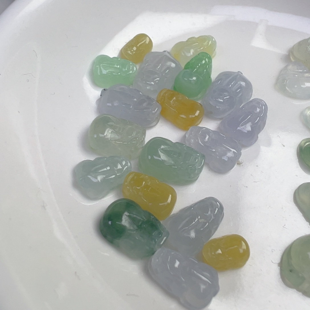 翡翠散珠貔貅一只可挑