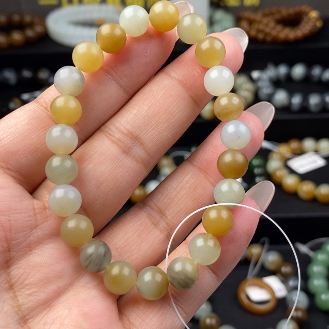 和田玉手串未镶嵌