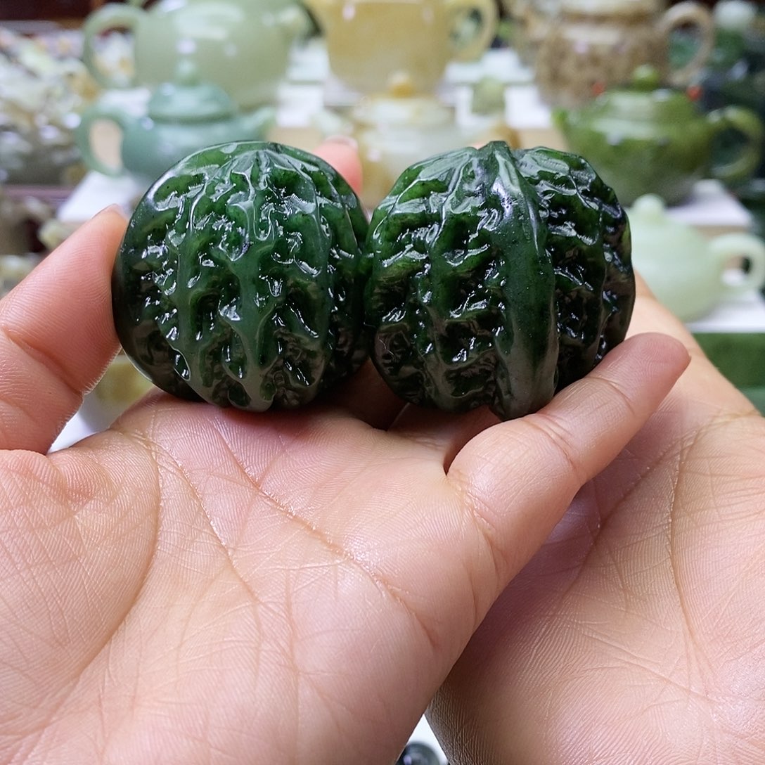 和田玉核桃未镶嵌