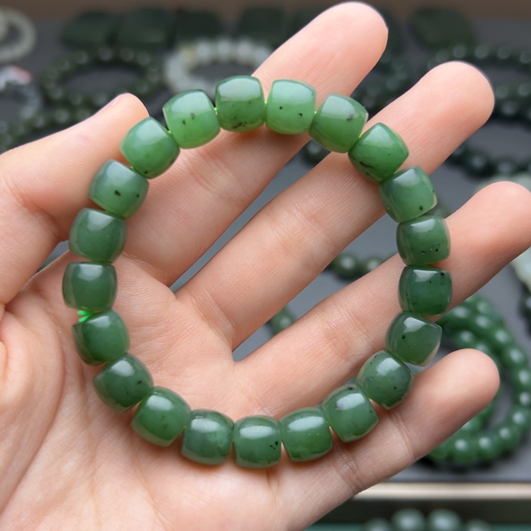 和田玉手链未镶嵌H****_