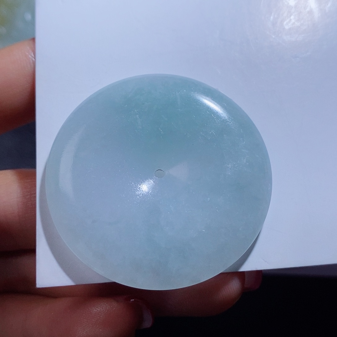 定制翡翠未镶嵌毛货不支持退换货，付款后确认抛光